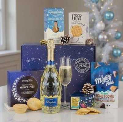 Christmas Winter Starry Night Wine Gift Hamper